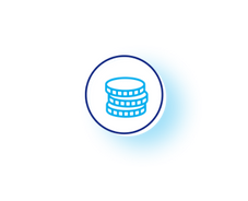 Three coins stacked up | Þrjár myntir staflaðar upp